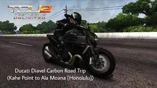 Test Drive Unlimited 2 (PC) - Ducati Diavel Carbon Road Trip from Kahe Point to Ala Moana (Honolulu)