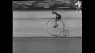 Penny farthing race in 1928