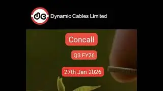 Concall Q3 FY26 Dynamic Cables Ltd 27th Jan 2026 #DynamicCables Ltd