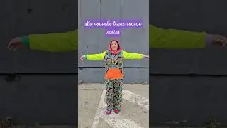 Nouvelle tenue cousue mains tissus driessenstoffen, sweat Lucky , pantalon mod&egrave;le perso