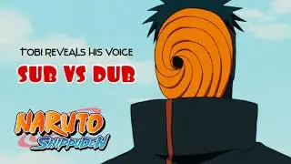 Tobi Reveals His Voice  Japanese / English 😳 #naruto