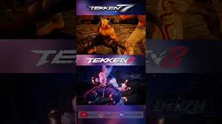 Heihachi Tekken 8 vs Tekken 7- Rage Art Comparison #tekken #tekken8 #heihachi #shorts #jinkazama