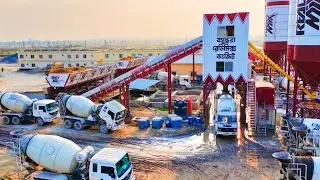 Bangladeshi Ready-mix concrete factory.