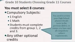 Grade 11 Course Selection Video- Castlebrooke