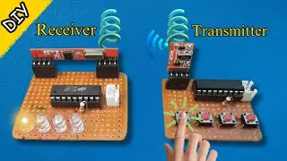 4 channel 433mhz wireless remote control switch |  ht12e and ht12d | @ElectronXYZ