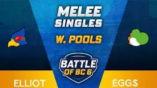 Elliot (Falco) vs Egg$ (Yoshi) - Melee Singles Winners Top 96 - Battle of BC 6