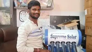 supreme solar water heater demo installation.......