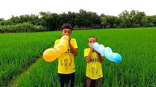 outdoor fun with roket balloon and learn colors for kids by I kids episode _92