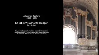 Johannes Brahms: Es ist ein' Ros' entsprungen, Op. 122 No. 8 (Holzhey organ, Weissenau)