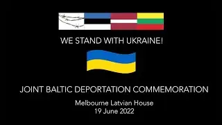 Joint Baltic Deportation Commemoration, June 2022