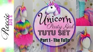 How to Make a No-Sew Unicorn Costume Tutu Dress- PART 1