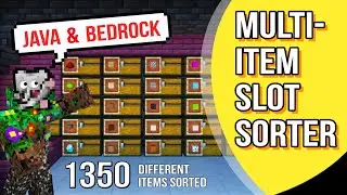 Сортировщик ячеек для нескольких предметов Java и Bedrock | Minecraft Redstone Tutorial | JAVA BE...