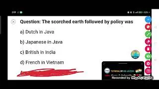The scorched earth followed by policy was :- 