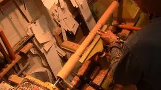 1 Sheraton Work Table Rough Turning of Leg