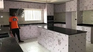 Price Of Kitchen Cabinets Made From Acrylic Woods With Installation & Accessories In Nigeria.