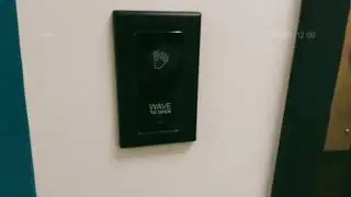 Automatic washroom Wave to open