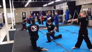 First Demo Team Practice of the Year   -  Stillwater Martial Arts