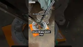 Quick & Easy Drum Brake Shoe Install with Ring Wrench#DrumBrake #BrakeShoes #quicktips #DIYMechanic