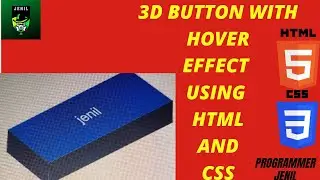ANIMATED 3D BUTTON WITH HOVER EFFECT HTML AND CSS | WITH SOURCE CODE