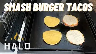 MAKING THE VIRAL SMASH BURGER TACOS || HALO ELITE4B GRIDDLE