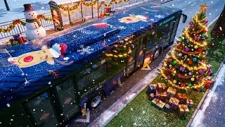 Bus Simulator Evo🎄🚌Christmas Snow Routes:2 Runs, City&Countryside❄️🌆 iOS Android Real Touch Gameplay