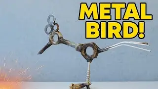 Making a Bird from Scrap Metal | Creative DIY Welding Art 🛠️