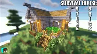 Minecraft : Cara Membuat Rumah Survival dengan Mudah (Stone Brick House)