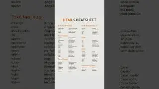 Cheat sheet✅ #programming #coding #short #trending #viral #shorts #videos #html #html5 #cheatsheet