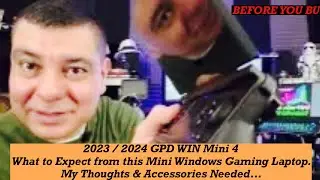 Обзор GPD Win 4 Mini 7840U 2023/2024 года спустя год. Мои впечатления и необходимые аксессуары.