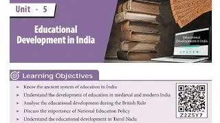 Std 8 | Unit 5 | Samacheer book | Educational development in India - Part i