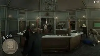 killed the bank manager while raiding the center bank #reddeadredmption2 #rdr2missions #rdr2gameplay