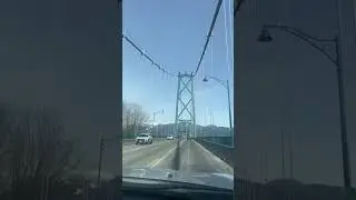 🚙 Lions gate Bridge 🏔️ #vancouver #bc #britishcolumbia #canada