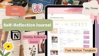 Self-reflection Journal Notion Template 🌸| Mental health #notion #aesthetictemplate #selfreflection