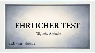 Wenn Gott dir nichts gibt: W&uuml;rdest du bleiben? | Spurgeon Andacht (deutsch)