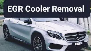 Демонтаж охладителя системы рециркуляции отработавших газов (EGR) на Mercedes X156 OM651 для моде...