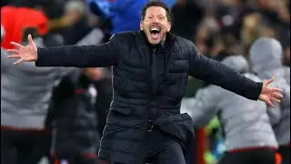 Diego Simeone celebration after beating Liverpool