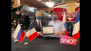 Signature de l'accord de coopération entre la Cité du Train et le Russian Railway Museum.