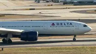 Delta A330-900Neo arrival from Rome to ATL