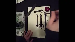 Kaisho, le trait vertical (2 arrêts : en tome et harai)