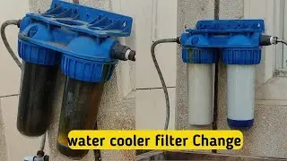 how to water cooler filter change // new filter add // filter // purified water