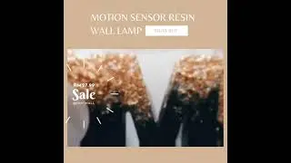 Motion Sensor Resin Wall Lamp