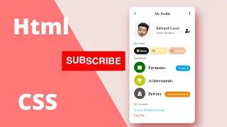 How to make profile page on HTML and CSS tutorial  | Web Creator