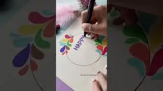 🥰Happy Holi 2023, the festival of colours🌈#NhuanDaoCalligraphy #Calligraphy #shorts #youtubeshorts