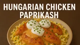 Authentic Hungarian Chicken Paprikash #ChickenPaprikash #HungarianRecipe #ComfortFood