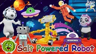 Salt Powered Robot || UNBOXING Kid Toys || Mainan Anak - Anak ||  EduFam Nursery Rhymes & Kids Songs