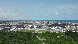 Another view of Lagos by a drone, Lekki conservation centre