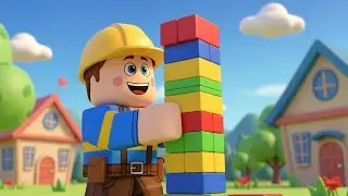 Roblox Little Builder rompi&oacute; la torre 🧱 | Canci&oacute;n divertida para ni&ntilde;os