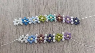 Çiçekli bileklik yapımı / Making a floral bracelet
