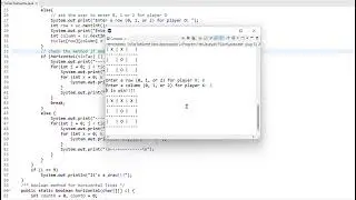 make a small program to play Tic-Tac-Toe using #java !!