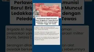 Brigade Al-Aqsa Mendadak Muncul, Ledakkan Tank Israel dengan Peledak Tinggi hingga IDF Terbunuh